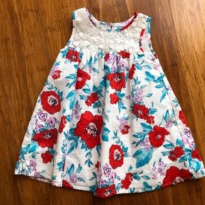 Baby Gap Floral Sleeveless Dress